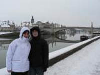 Lnag et Anna sous la neige